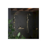 Caroma Urbane II Shower System with 300mm Over Head Brushed Brass